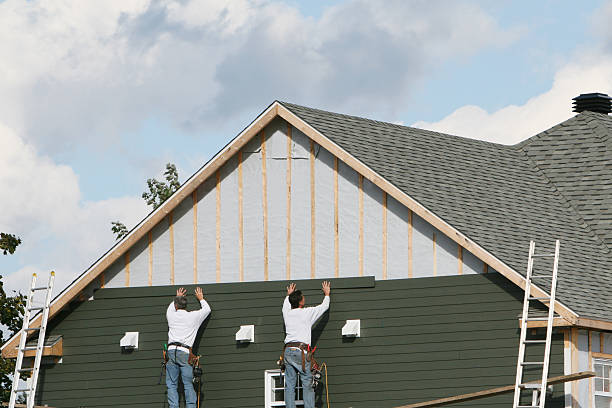Professional Siding technician working in Belvidere, IL